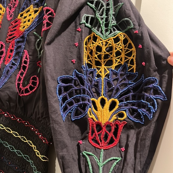 Farm Rio Tapestry Embroidered Mini Dress - Picture 6 of 10